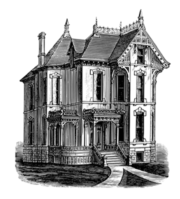 Victorian House Illustration